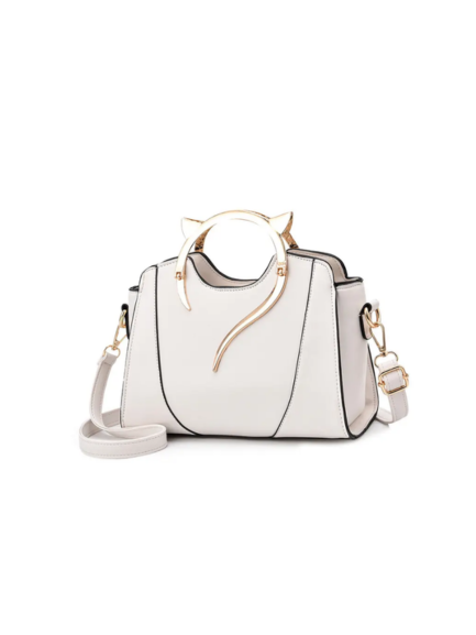 Triple Compartment Cross-body Bag Black